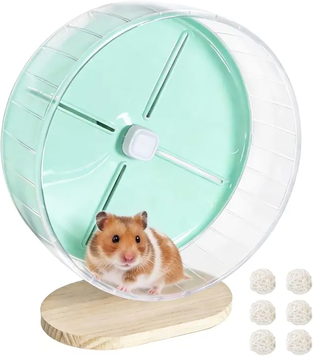 10.2" Silent Running Wheel for Hamsters — Quiet Exercise Spinner