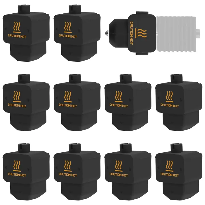 10-Pack Silicone Hotend Socks for Bambu Lab H2D 3D Printer