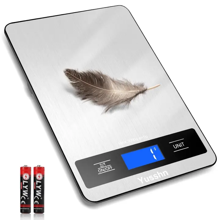 11lb Stainless Steel Digital Food Scale with 0.05oz / 1g Precision