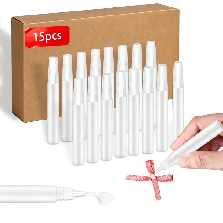15-Pack Mini White Tacky Glue Pens — Quick-Dry Craft Glue