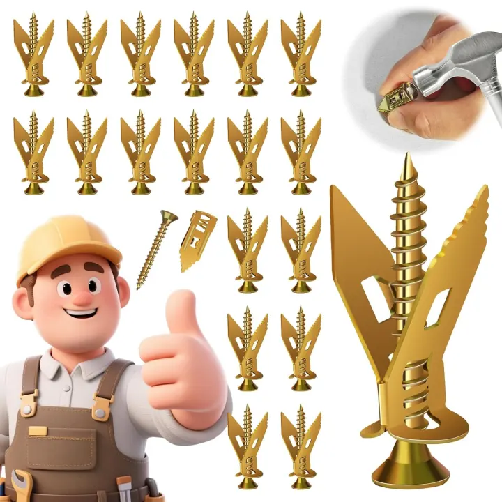 200-Piece Metal Self-Drilling Drywall Anchor & Screw Kit