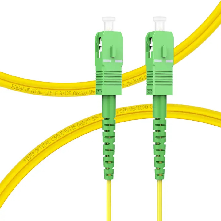 2m SC/APC–SC/APC OS2 Single‑Mode Fiber Optic Patch Cable