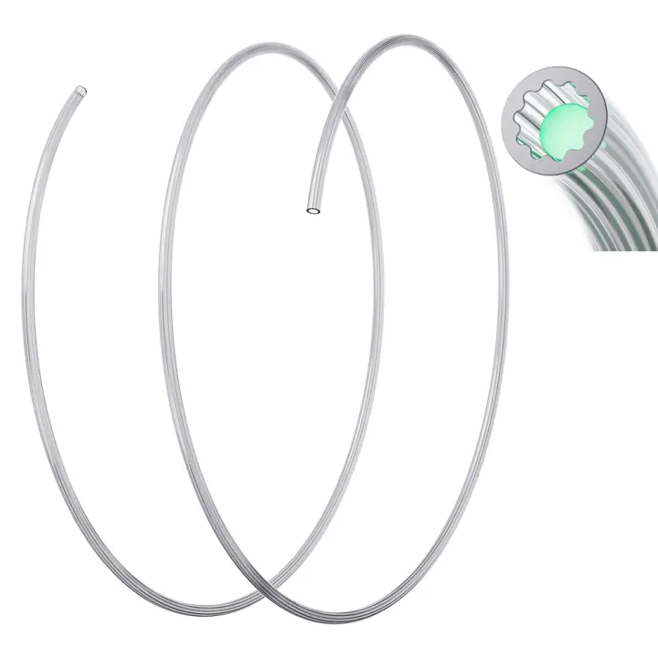 2m Star-Profile PTFE Filament Guide Tube 4mm OD for 1.75mm FDM Printers