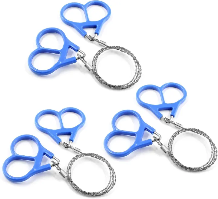 3-Pack Stainless Steel Wire Saws with Plastic Handles