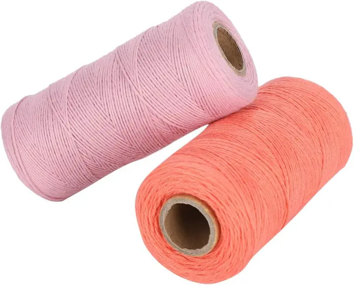 8/4 Cotton Warp Thread — Pink & Watermelon Red (2 x 250m)