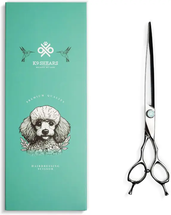 8-inch Dog Grooming Scissors — Long Straight Shears