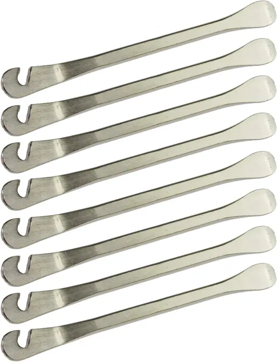 8-Pack Steel Bike Tire Levers — 11.5 cm Tire Irons