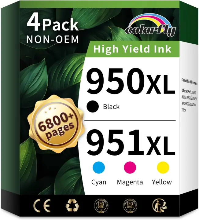 950XL/951XL Replacement Ink Combo Pack — 4-Cartridge Set