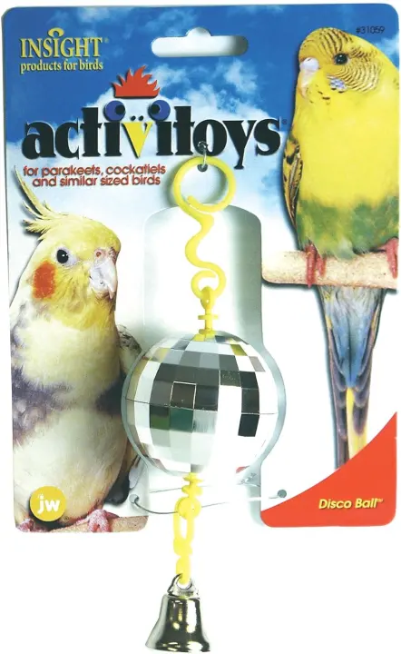 Activitoy Disco Ball — Small Reflective Bird Toy (Colors Vary)