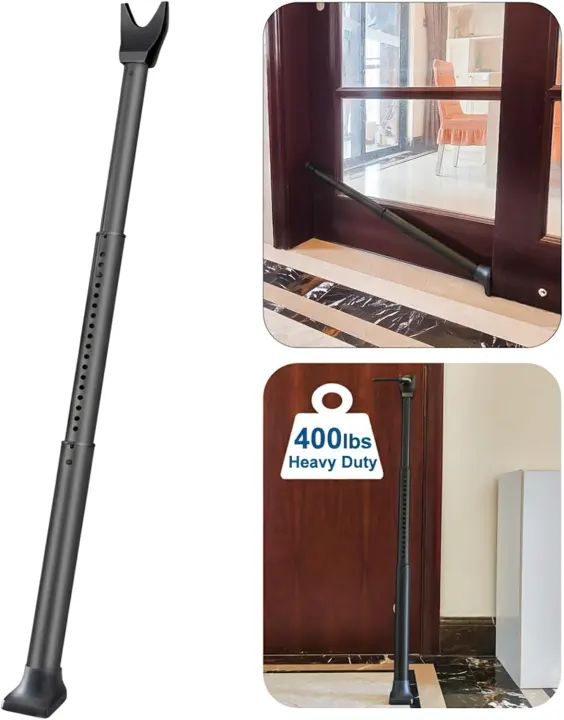 Adjustable Heavy-Duty Door Security Bar — Portable Protection