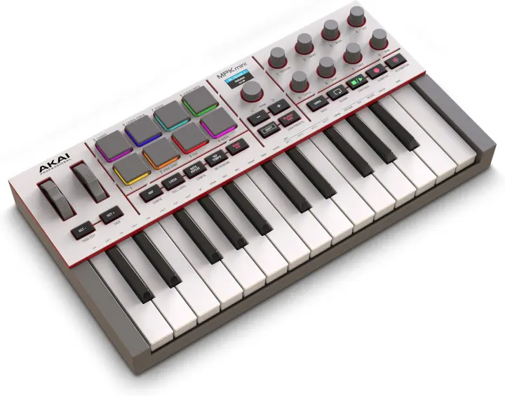 Akai MPK Mini IV — 25-Key USB-C MIDI Keyboard Controller (Grey)