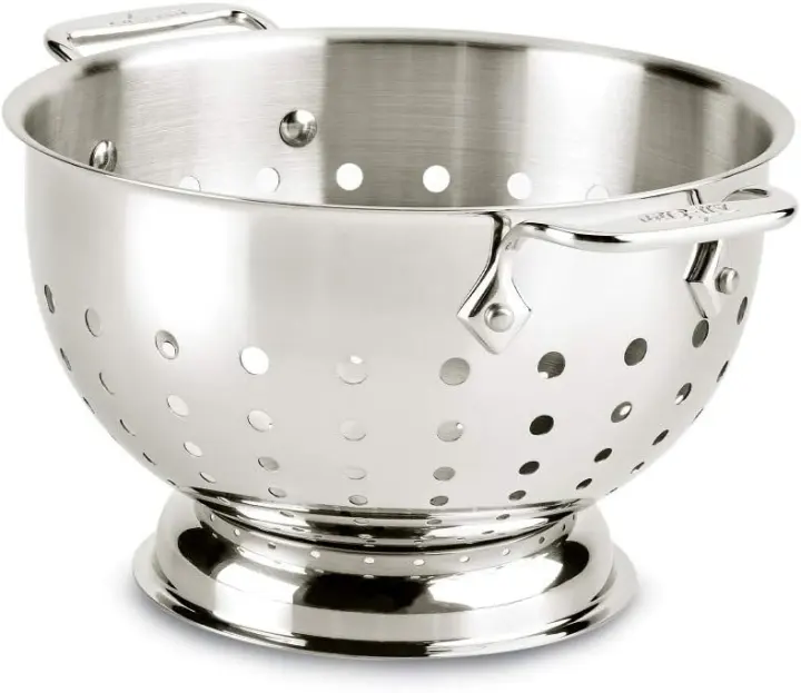 All-Clad 3-Quart Stainless Steel Colander — Pasta Strainer