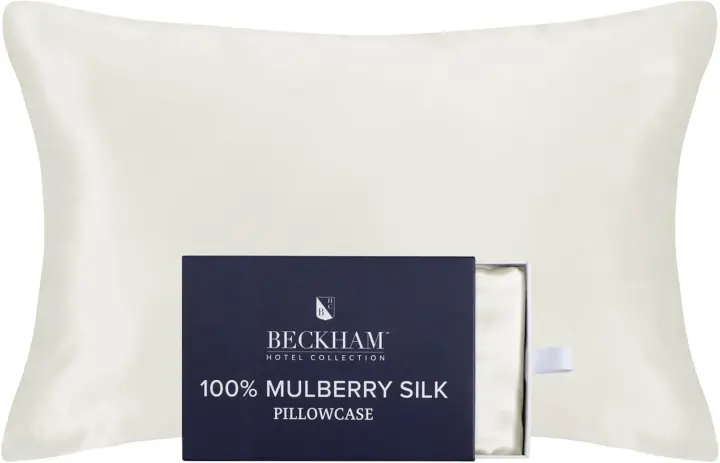 Beckham Hotel Collection 22 Momme 100% Mulberry Silk Pillowcase (Queen)