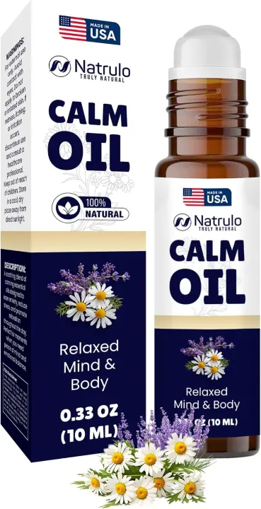 Calm Aromatherapy Roll-On — Lavender & Chamomile Essential Oil Roller