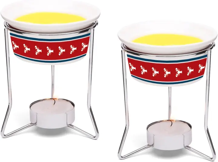 Ceramic Lobster Butter Warmers — Set of 2