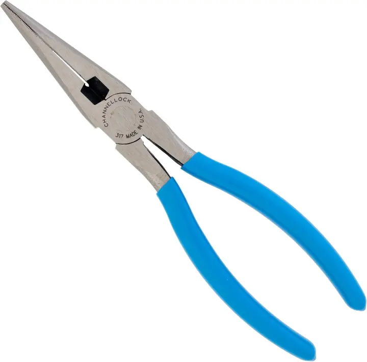 Channellock 317 7-1/2-Inch Long Nose Pliers with Side Cutter