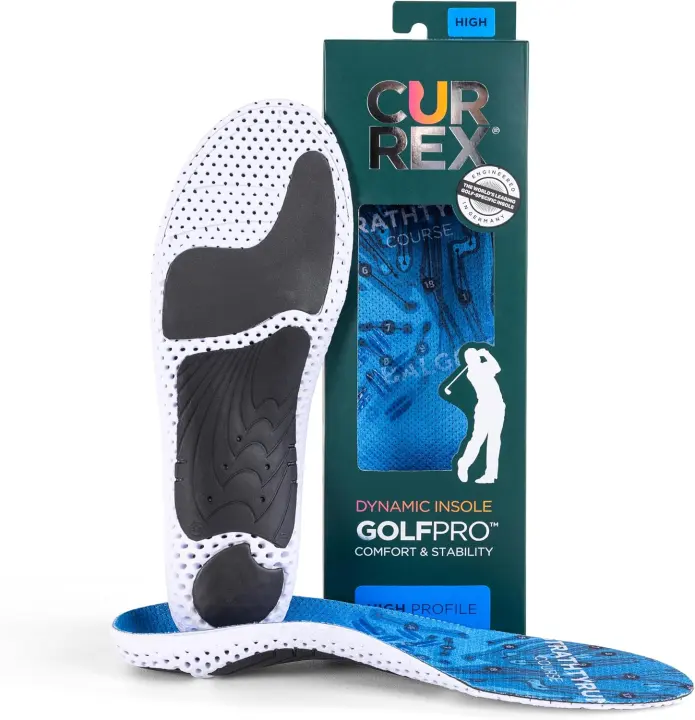 CURREX GolfPro Golf Insoles — Arch Support Inserts for Stability & Comfort