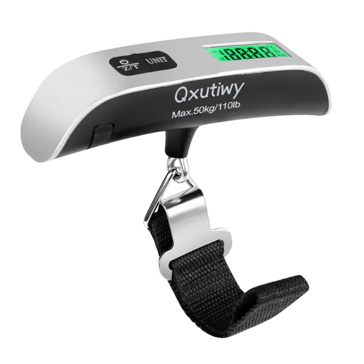 Digital Luggage Scale — 110 lb (50 kg) Travel Scale with Battery