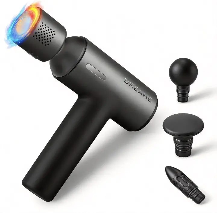 Dreame Deep-Tissue Massage Gun with Heat & Cold Therapy