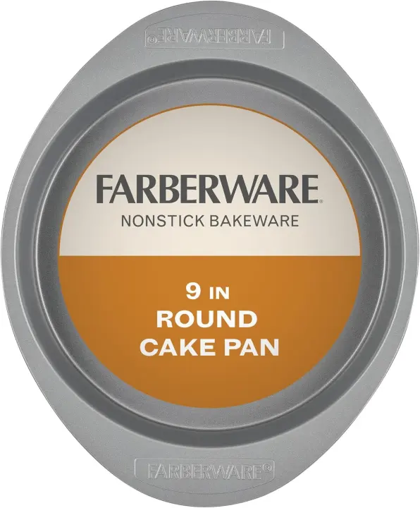 Farberware 9-Inch Nonstick Round Cake Pan — Gray