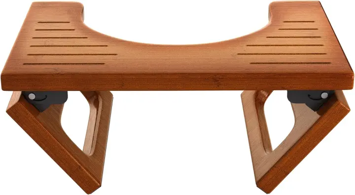 Foldable Bamboo 7" Toilet Squat Stool for Adults — Squatting Aid