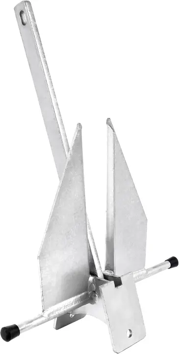 Galvanized Fluke Anchor (8–13 lb) for Pontoons, Deck & Fishing Boats