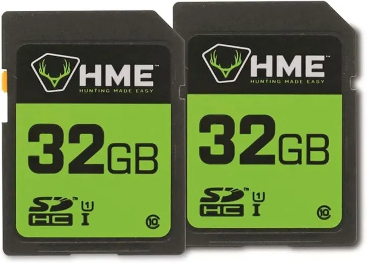 HME SD Memory Cards — 32GB (2-Pack), Durable SDHC Cards