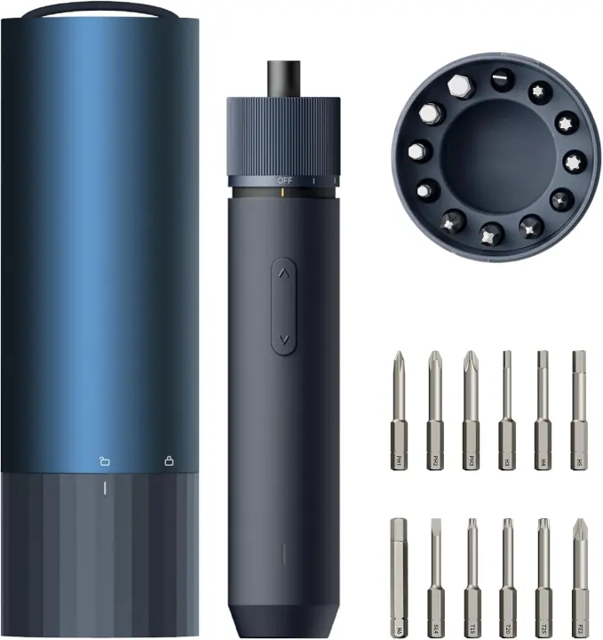 HOTO 12-in-1 Rechargeable Cordless Electric Screwdriver Kit