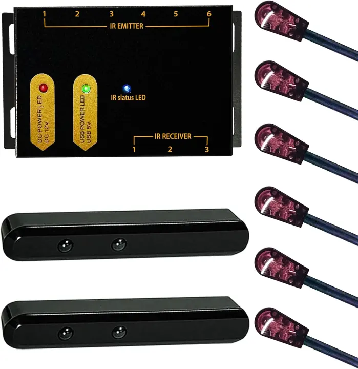 IR Repeater Kit — 3x6 Remote Control Extender System