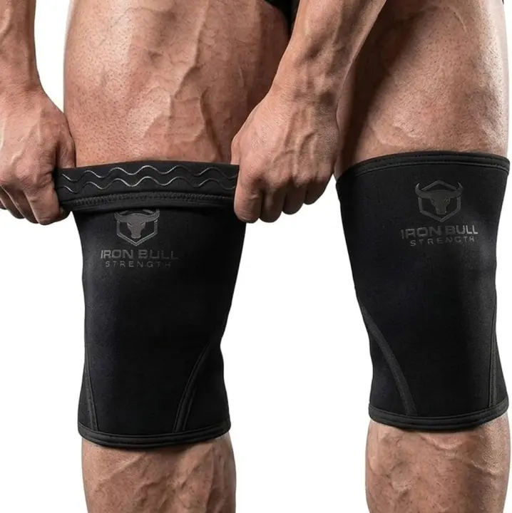 Iron Bull Strength 7mm Knee Sleeves (Pair) — Compression Support for Lifting