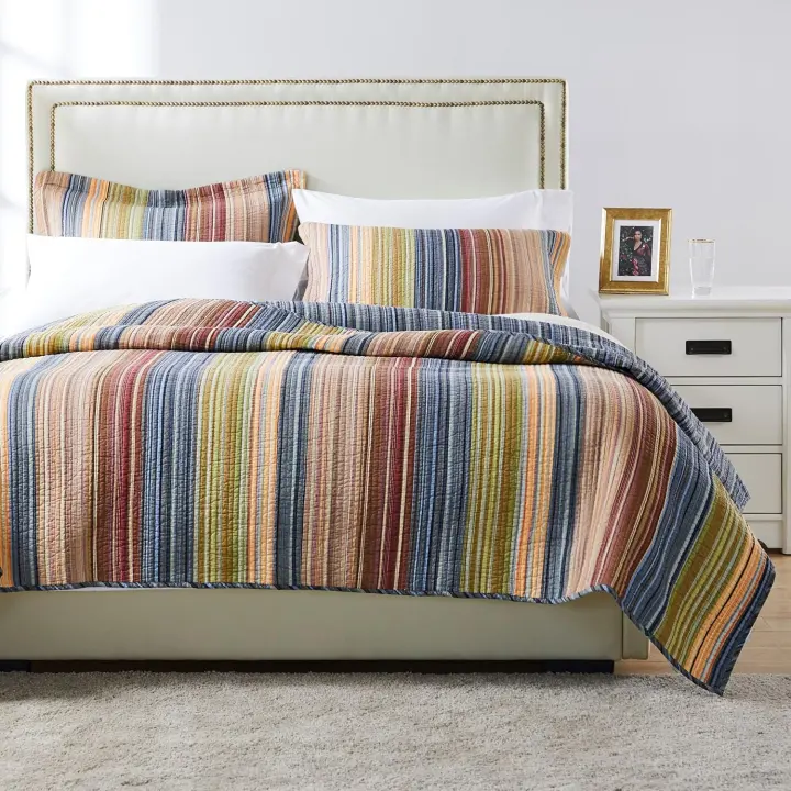 Katy 100% Cotton Reversible Quilt Set — 2-Piece Twin/XL Quilt