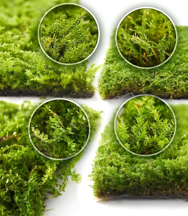 Live Moss 4-Pack for Terrariums, Potted Plants & Decorative Uses