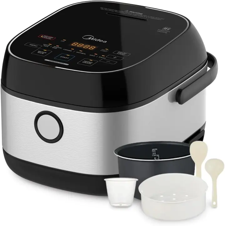 Midea 3L Induction Rice Cooker with Steamer Basket
