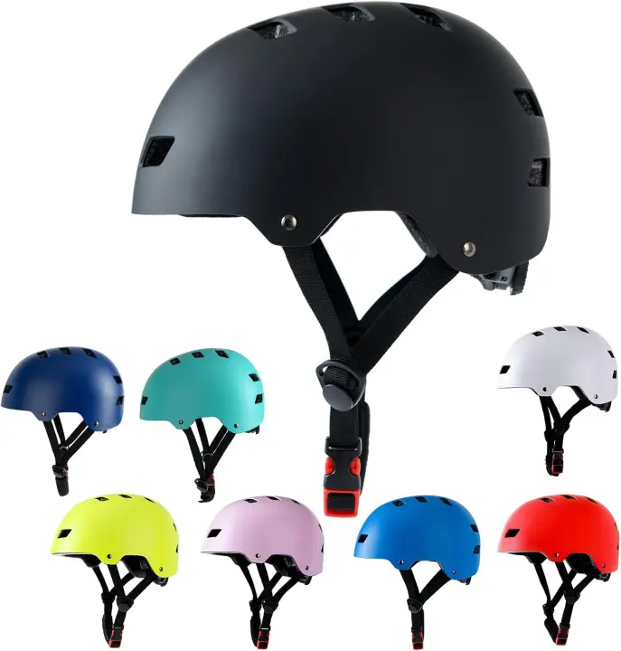Multi-Sport Skateboard & Bike Helmet — 3 Sizes for Kids to Adults