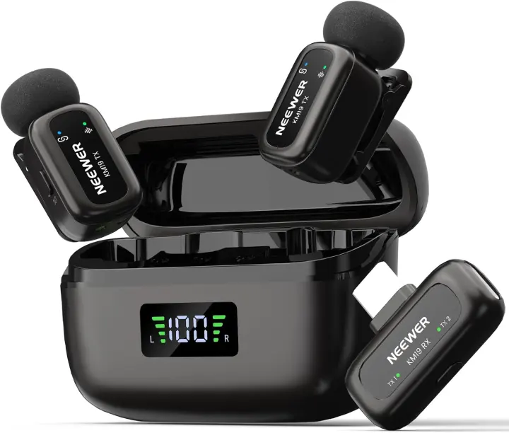 NEEWER KM19 Mini Wireless Lavalier Microphone Kit