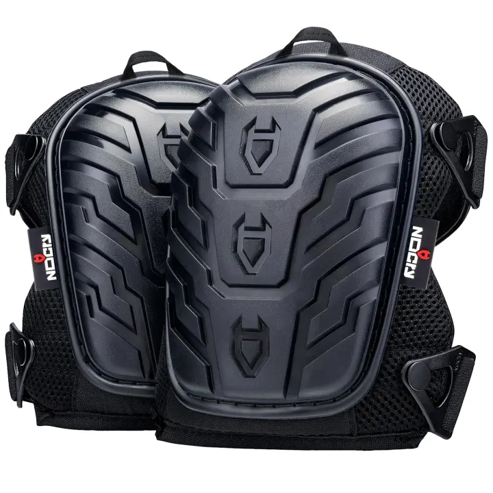 NoCry Gel-Foam Work Knee Pads — Heavy-Duty Cap & Adjustable Straps