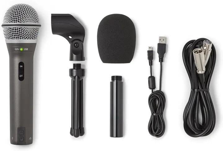 Samson Q2U Dynamic USB/XLR Microphone Pack — Recording & Podcast Mic