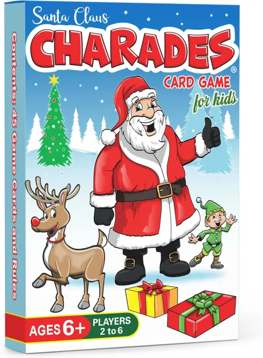 Santa Claus Charades — Holiday Charades Card Game for Kids