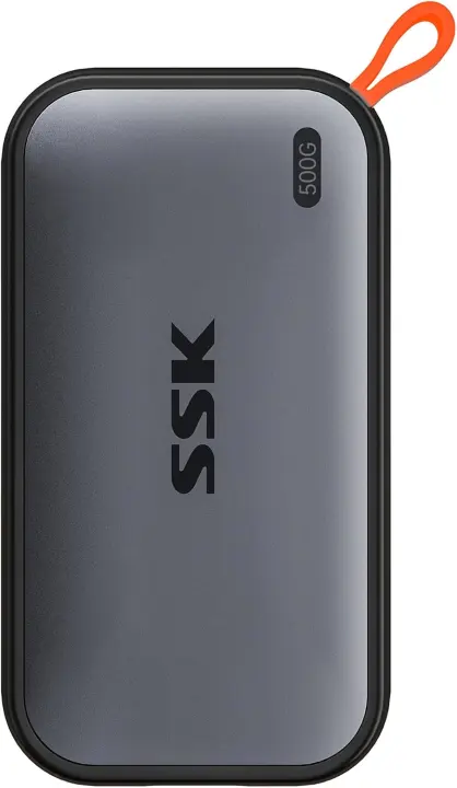 SSK 500GB Portable NVMe External SSD — USB-C 10Gbps Drive