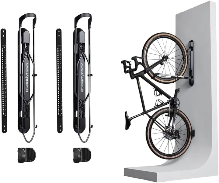 Steadyrack ProFlex Vertical Bike Rack — Wall-Mount Storage for Fendered Bikes