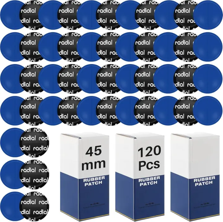 Tallew Tire Patch Kit — 120 Heavy-Duty 45 mm Cold Patches