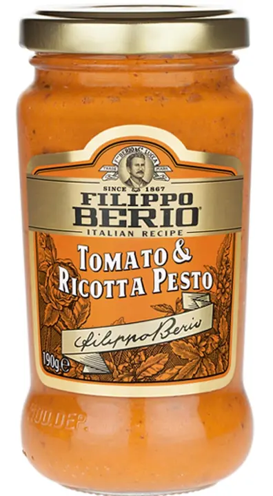 Tomato & Ricotta Pesto — 6.7 oz Glass Jar (Gluten-Free, Non-GMO)