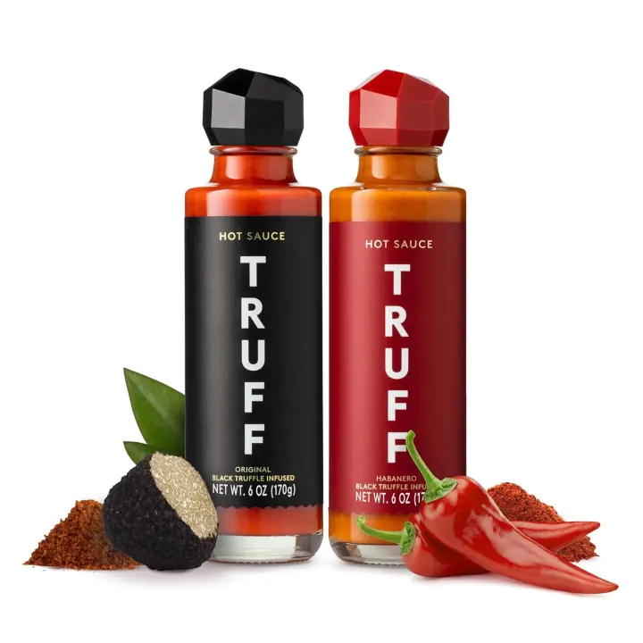 TRUFF Black Truffle & Habanero Hot Sauce — 2-Pack, 6 oz Bottles