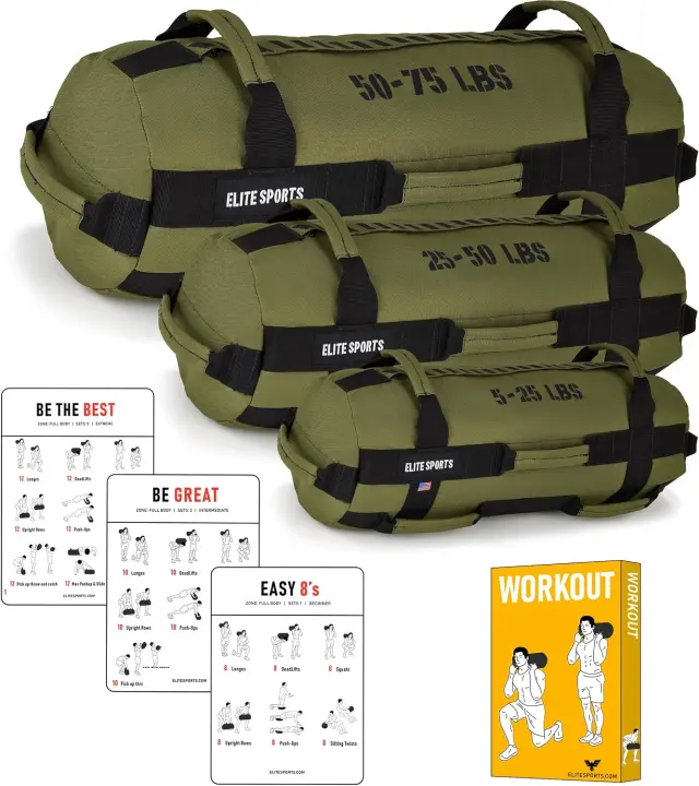 Unfilled Workout Sandbag for Strength, Conditioning, and Core Training