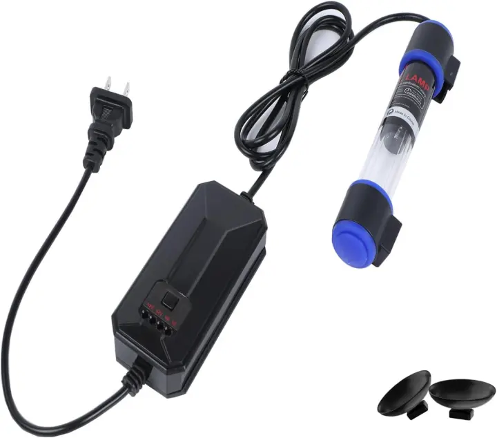 UV-C Aquarium Sterilizer Lamp with Timer — Submersible 3W–11W Options