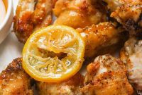 Lemon Pepper Honey Glazed Wings