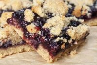 Delicious Paleo Blueberry Crumb Bars