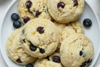 Zesty Blueberry Cloud Cookies