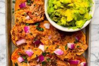 Whole30 Loaded Pulled Pork Sweet Potato Nachos