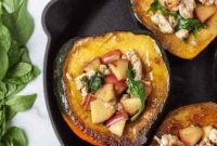 Hearty Paleo Whole30 Stuffed Acorn Squash
